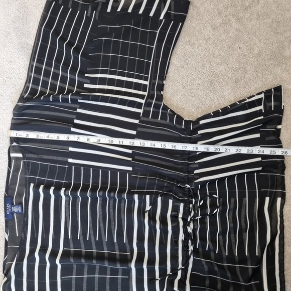 Chaps Women's Sheer Drop Shoulder Wide Sleeve Blouse Size M - Picture 8 of 8